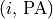 (i,\, {\rm PA})